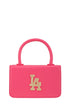 Rhinestone LA Charm Cross Body Bag FUCHSIA OS by ICCO ACCESSORIES | Fleurcouture