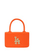 Rhinestone LA Charm Cross Body Bag ORANGE OS by ICCO ACCESSORIES | Fleurcouture