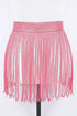 Rhinestone Slash Fringe Belt Fuchsia O/S by Artini Accessories | Fleurcouture