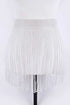 Rhinestone Slash Fringe Belt White O/S by Artini Accessories | Fleurcouture