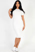 Ribbed Bodycon Midi Dress by Fleurcouture | Fleurcouture