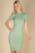 Ribbed Bodycon Midi Dress by Fleurcouture | Fleurcouture