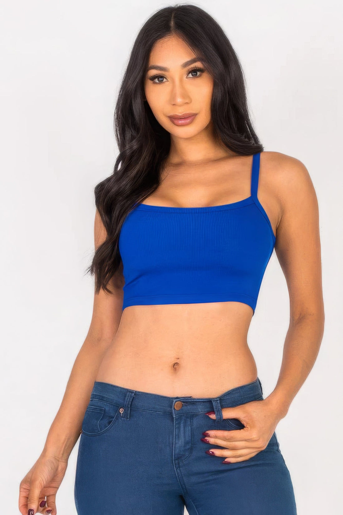 Ribbed Knit Cami Crop Top by Fleurcouture | Fleurcouture