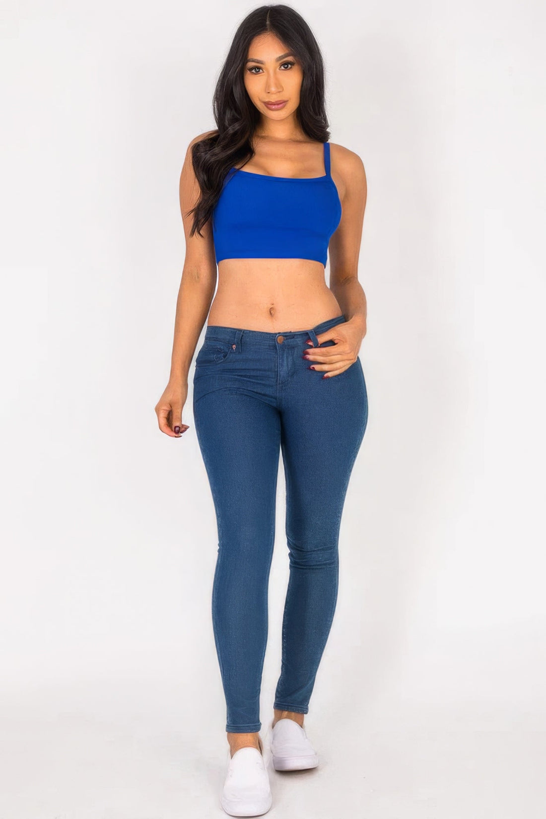 Ribbed Knit Cami Crop Top by Fleurcouture | Fleurcouture