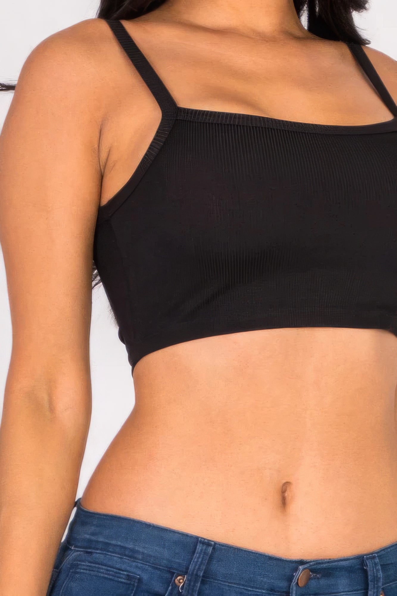 Ribbed Knit Cami Crop Top by Fleurcouture | Fleurcouture