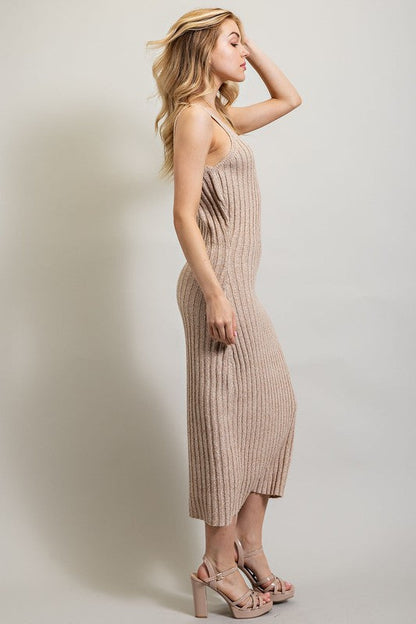 RIBBED-KNIT MAXI DRESS by Sweet Generis | Fleurcouture