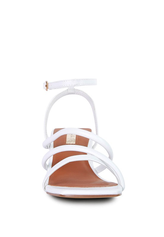 Right Pose Croc Mid Block Heel Casual Sandals by Rag Company | Fleurcouture