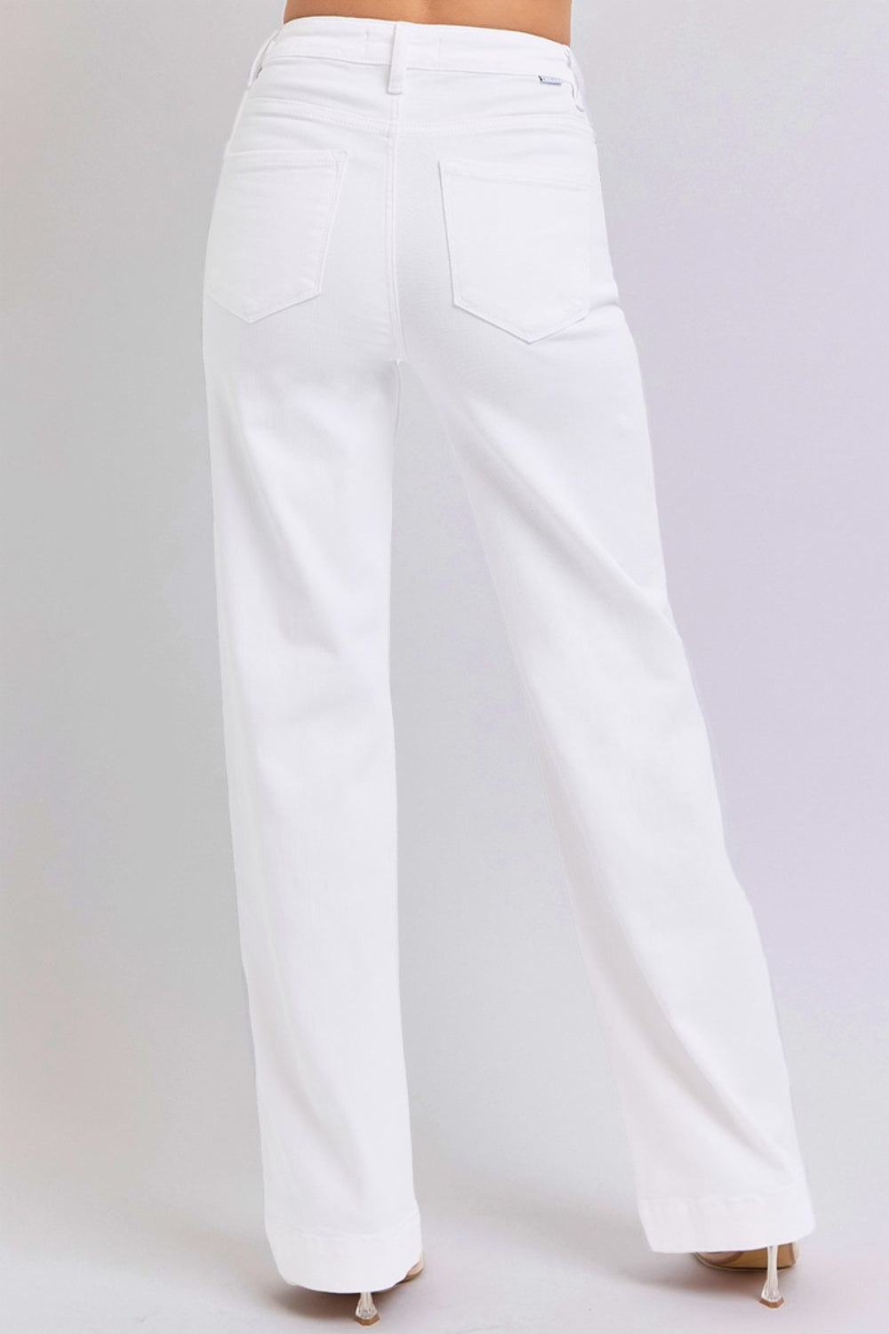 RISEN Full Size High Waist Straight Jeans White Women&