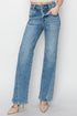 RISEN High Rise Ankle Straight Jeans Medium 0 Women&