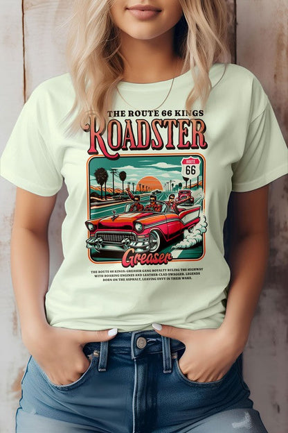 Roadster Royalty, Retro Vintage Graphic Tee Citron S by Rebel Stitch | Fleurcouture