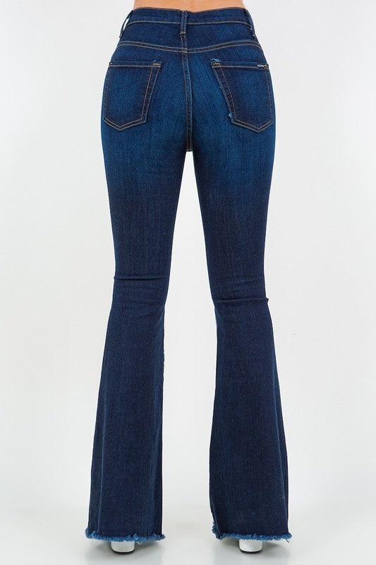 Rodeo Bell Bottom Jean in Dark Dark Wash by GJG Denim | Fleurcouture