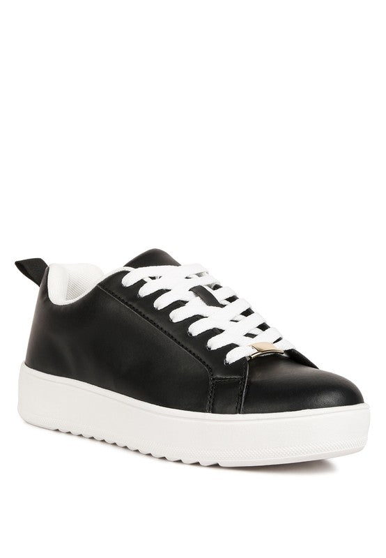 Rouxy Faux Leather Sneakers by Rag Company | Fleurcouture