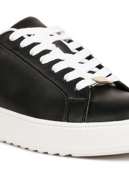 Rouxy Faux Leather Sneakers by Rag Company | Fleurcouture