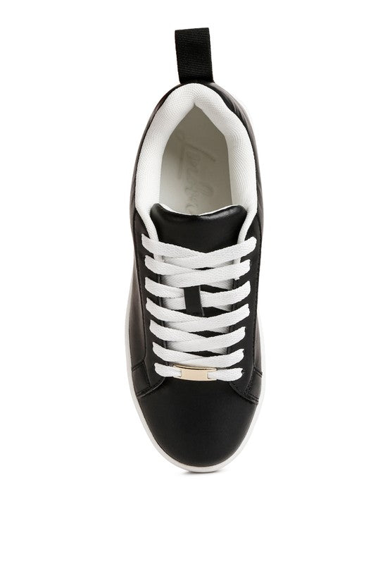 Rouxy Faux Leather Sneakers by Rag Company | Fleurcouture