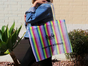 Rude Rainbow Shopping Bag - Large Makeup Cases & Bags by Rude Cosmetics | Fleurcouture