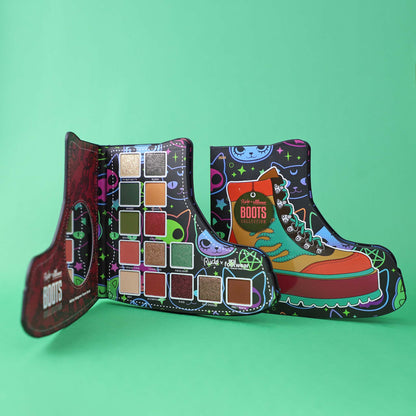 Rude x Koi Footwear Boots Collection - Helios Hologram Flame Boots Eye Shadow by Rude Cosmetics | Fleurcouture