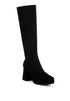 Ryo Calf-Length Micro Suede Boots BLACK US-5 / UK-3 / EU-36 by Rag Company | Fleurcouture