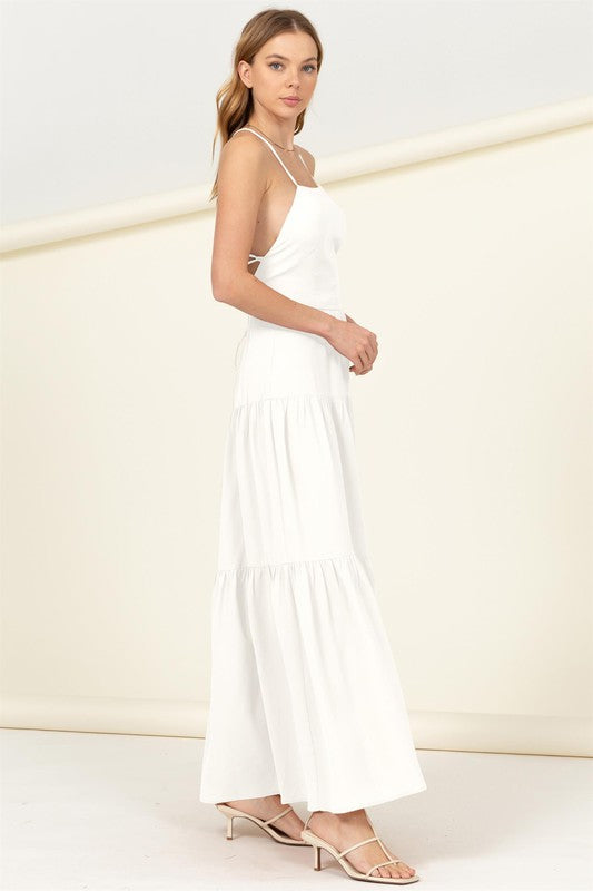 Said Yes Tiered Maxi Dress by HYFVE | Fleurcouture