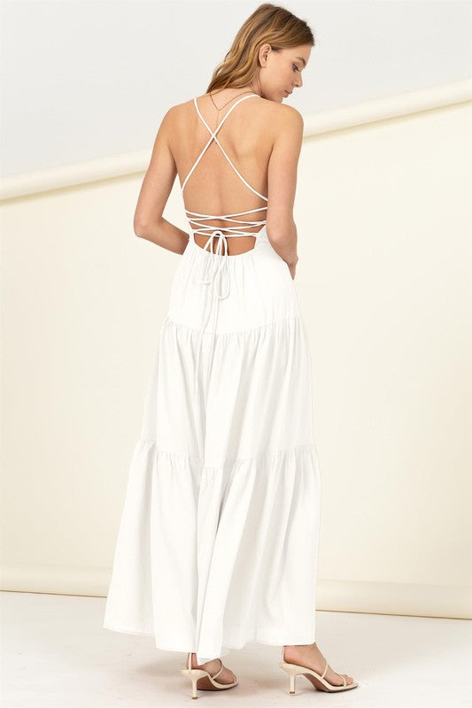 Said Yes Tiered Maxi Dress by HYFVE | Fleurcouture