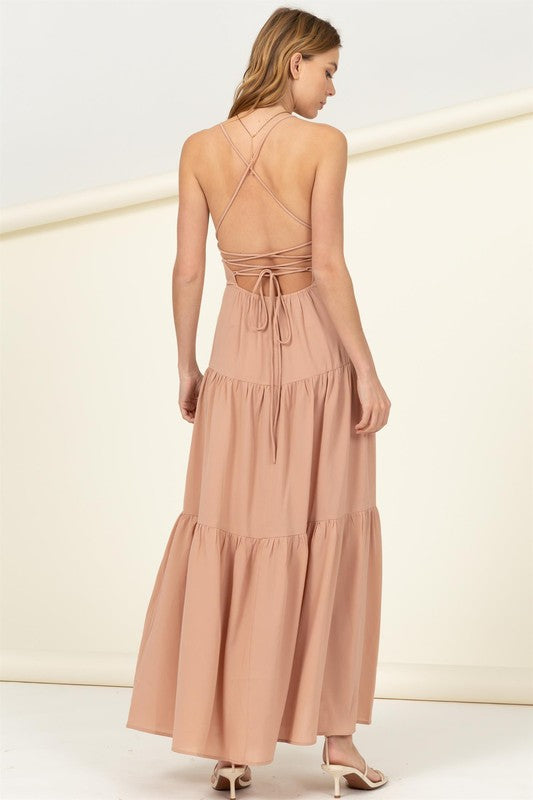 Said Yes Tiered Maxi Dress by HYFVE | Fleurcouture