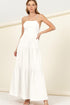 Said Yes Tiered Maxi Dress OFF WHITE L by HYFVE | Fleurcouture