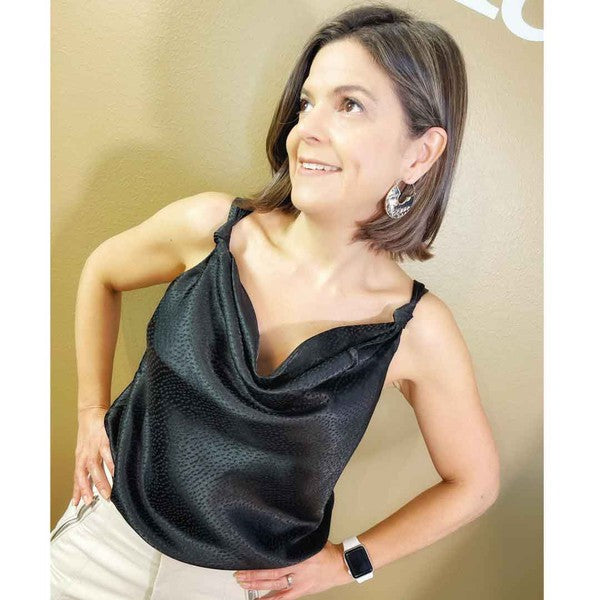 Satin Tank Black S by ClaudiaG Collection | Fleurcouture