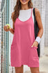 Scoop Neck Cami Dress and Shorts Set Pink S Women&