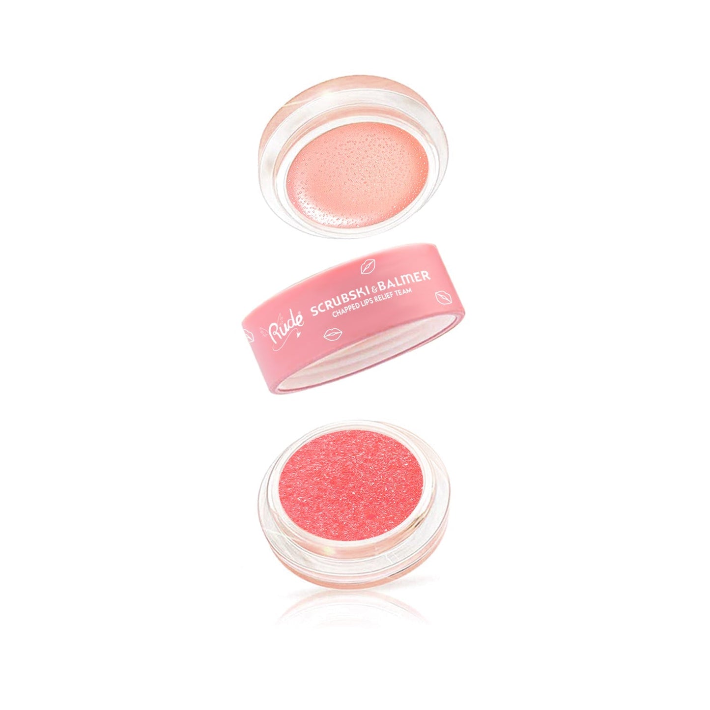 Scrubski & Balmer Lip Exfoliator and Lip Balm Lip Balms & Treatments by Rude Cosmetics | Fleurcouture