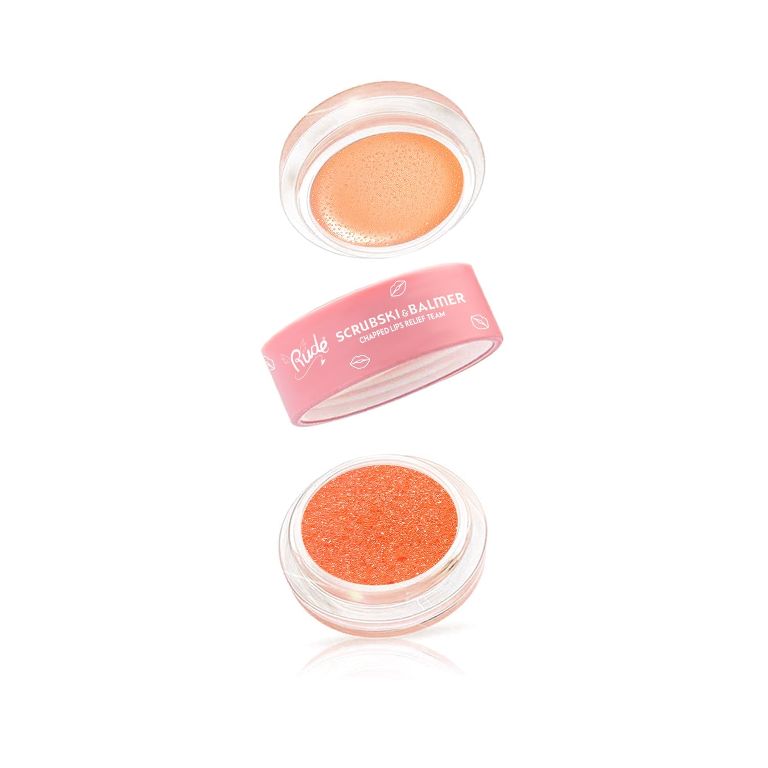 Scrubski & Balmer Lip Exfoliator and Lip Balm Lip Balms & Treatments by Rude Cosmetics | Fleurcouture