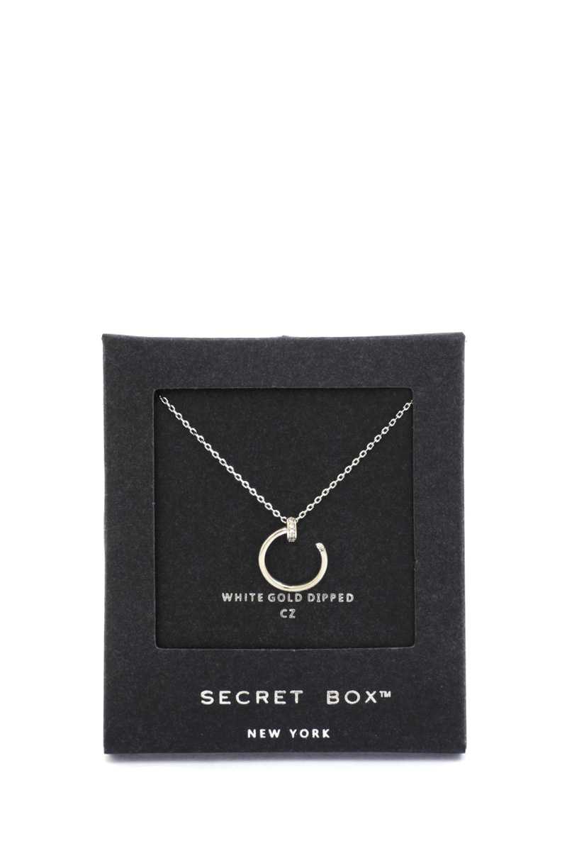 Secret Box Nail Charm Necklace by Fleurcouture | Fleurcouture
