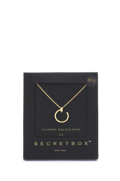 Secret Box Nail Charm Necklace by Fleurcouture | Fleurcouture