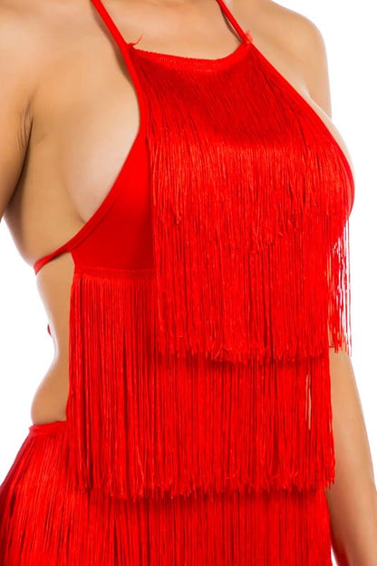 SEXY BEACH ROMPER RED Romper by By Claude | Fleurcouture