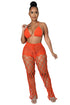 SEXY BEACH STYLE CROCHET SET ORANGE S by By Claude | Fleurcouture