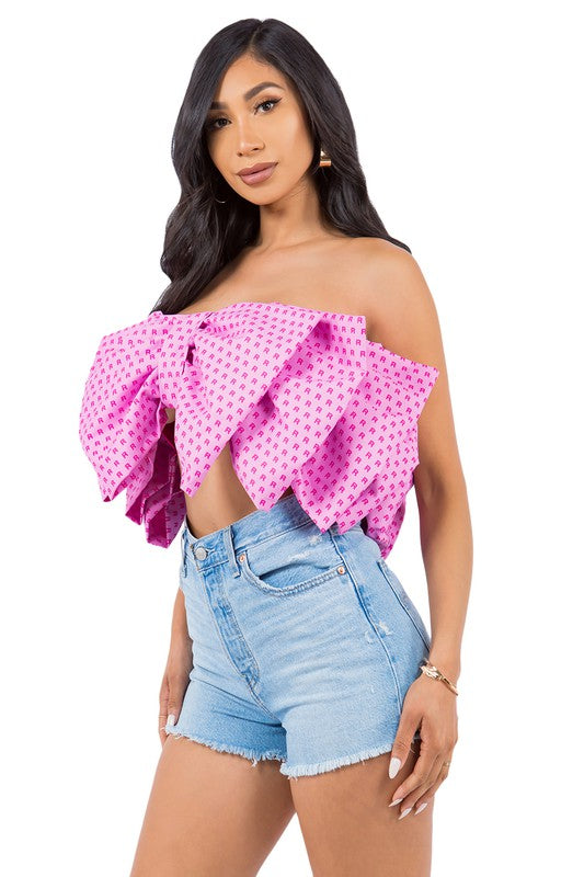 SEXY BOW-TIE TOP by By Claude | Fleurcouture