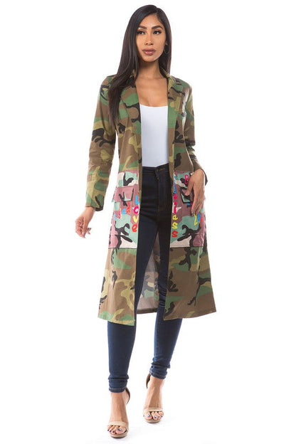 SEXY CAMOFLAGE JACKETS MULTI PRINT by By Claude | Fleurcouture