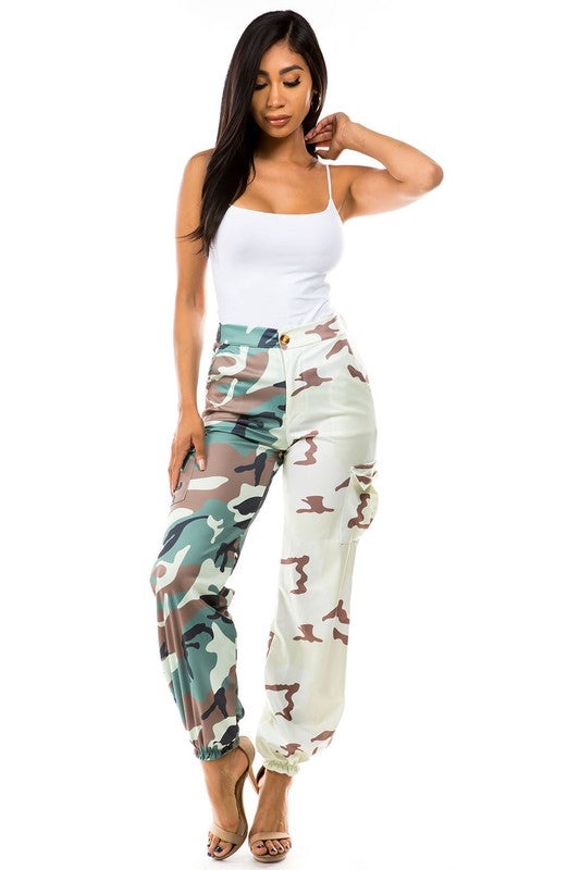 SEXY CASUAL PANTS CAMOFLAGE by By Claude | Fleurcouture