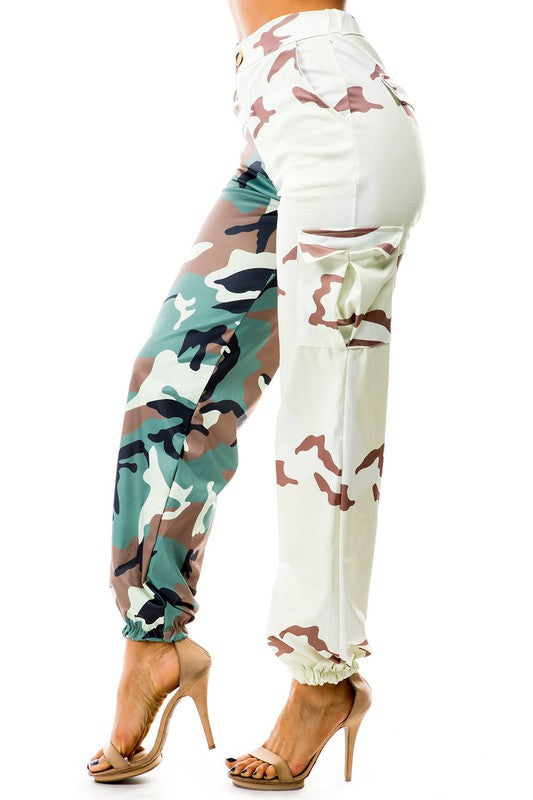 SEXY CASUAL PANTS CAMOFLAGE by By Claude | Fleurcouture