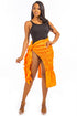 SEXY COVER UP SKIRT ORANGE S by By Claude | Fleurcouture