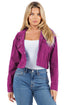 SEXY DENIM FASHION JACKET PLUM S by By Claude | Fleurcouture