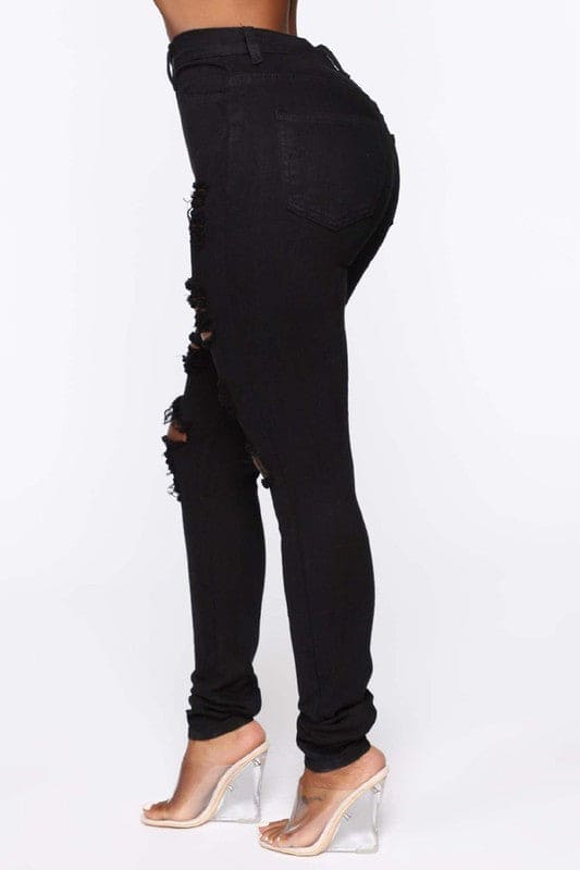 SEXY DENIM JEAN BLACK by By Claude | Fleurcouture