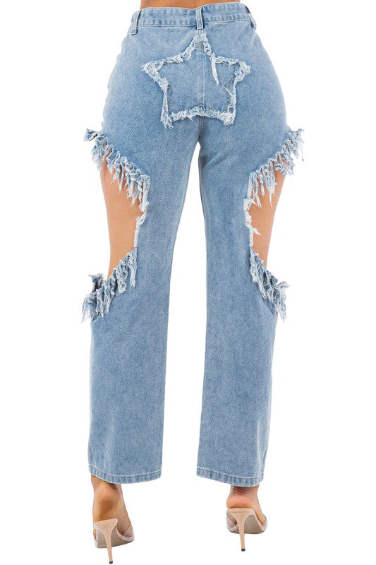 SEXY DENIM JEAN LIGHT DENIM by By Claude | Fleurcouture