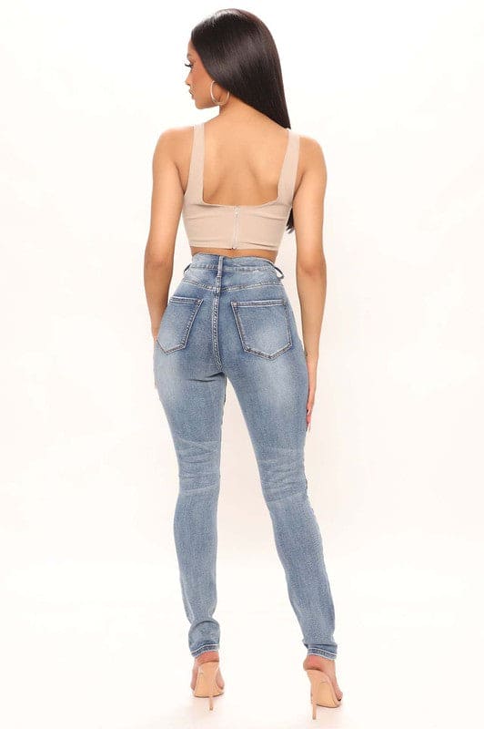 SEXY DENIM SKINBY JEAN BLUE by By Claude | Fleurcouture