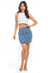 SEXY DENIM SKIRTS BLUE S by By Claude | Fleurcouture