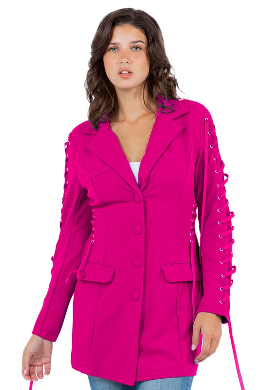 SEXY FASHION BLAZERS FUCHSIA by By Claude | Fleurcouture