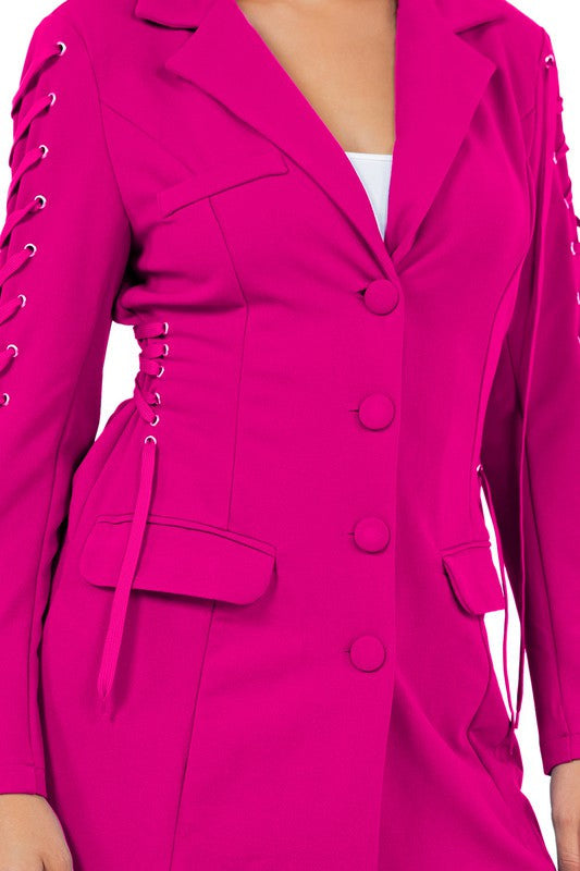 SEXY FASHION BLAZERS FUCHSIA by By Claude | Fleurcouture