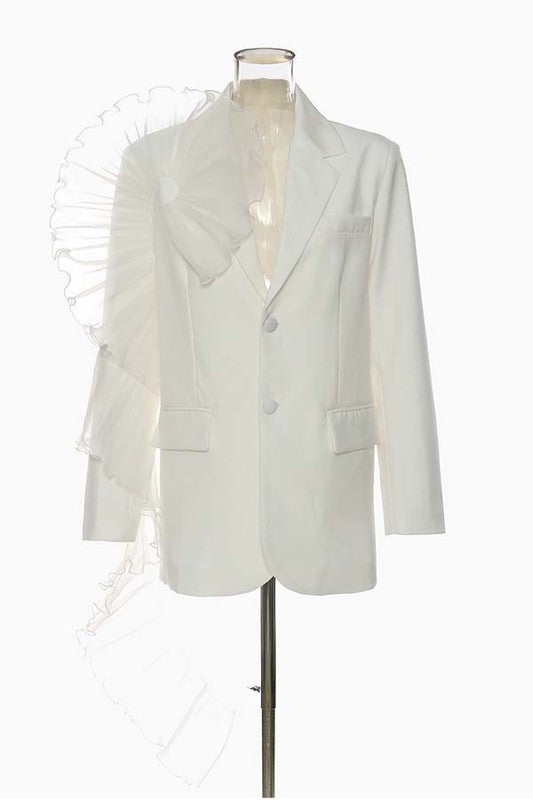 SEXY FASHION BLAZERS WHITE by By Claude | Fleurcouture