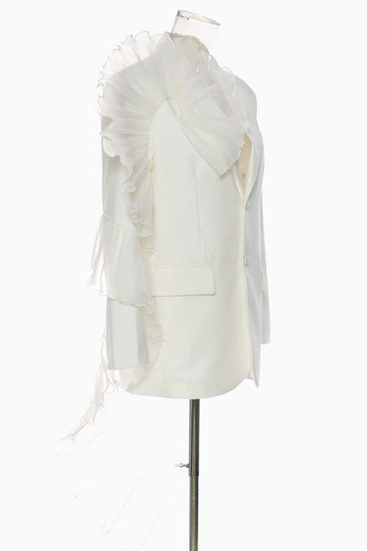 SEXY FASHION BLAZERS WHITE by By Claude | Fleurcouture