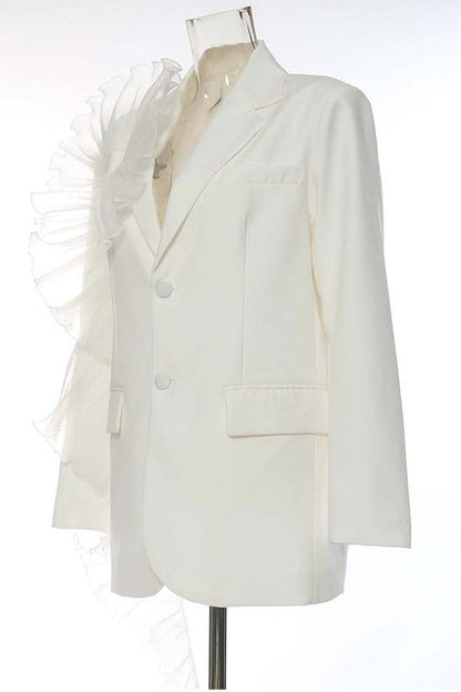 SEXY FASHION BLAZERS WHITE by By Claude | Fleurcouture