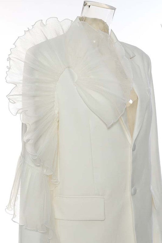 SEXY FASHION BLAZERS WHITE by By Claude | Fleurcouture