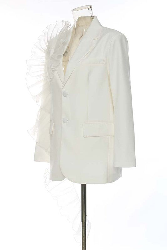 SEXY FASHION BLAZERS WHITE by By Claude | Fleurcouture